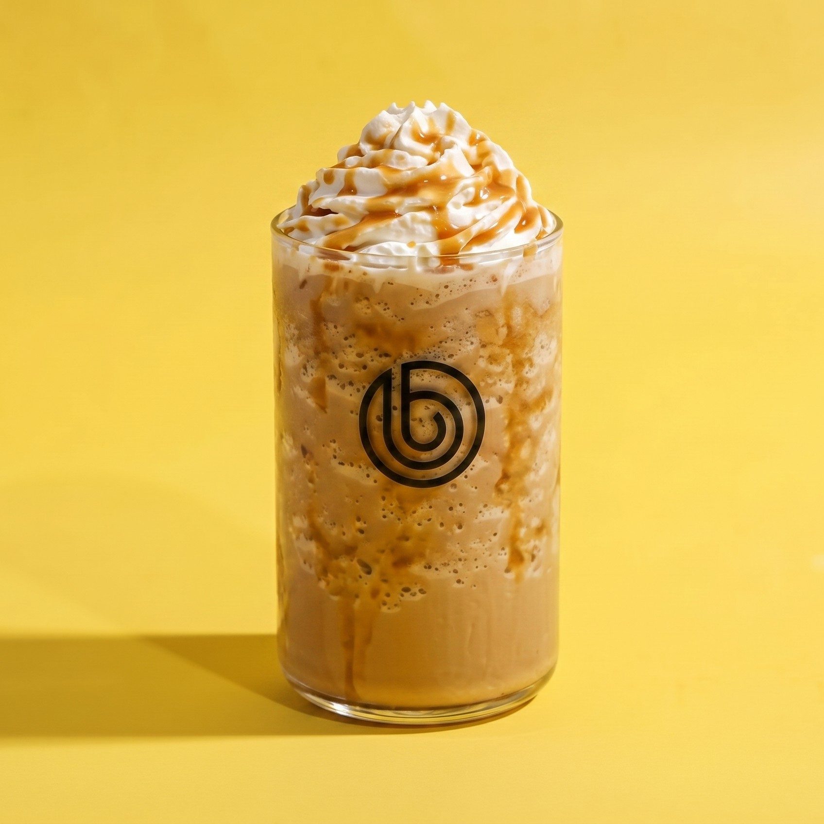 Caramel Frappe Coffee.